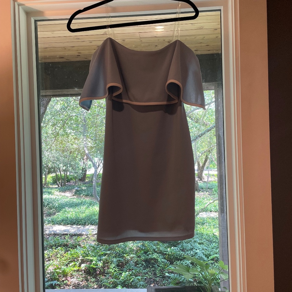Bebe Strapless Light Blue Dress